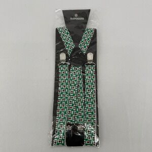 MILLER LITE BEER Suspenders Green Vintage New Old Stock Sealed